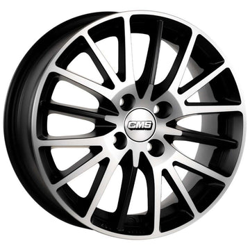 CMS-555-01 6.0x15"-4x100 ET40 67.2 Diamond Matt Black Jant (4 Adet)